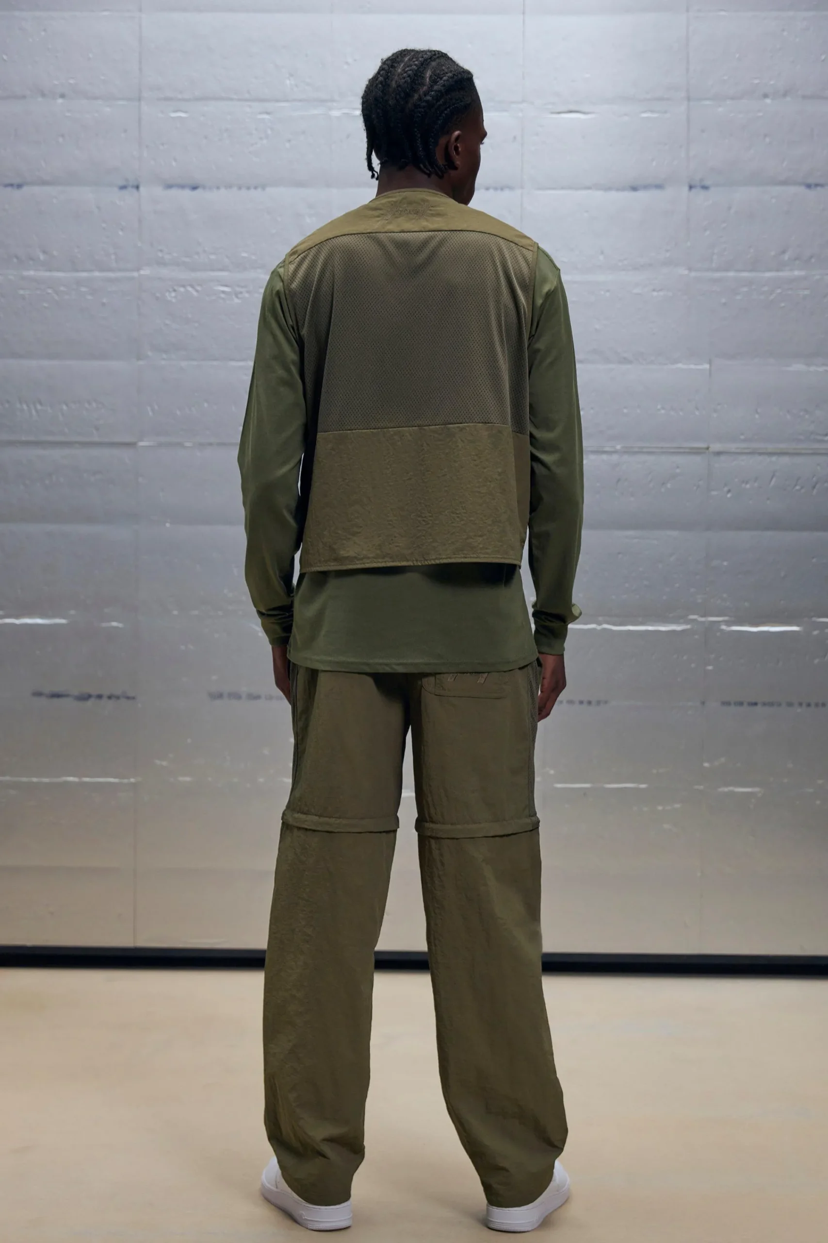 boohooMAN Boxy Utility Mesh Cargo Pocket Vest & Zip Off Trouser Set | UK| Trousers|Cargos