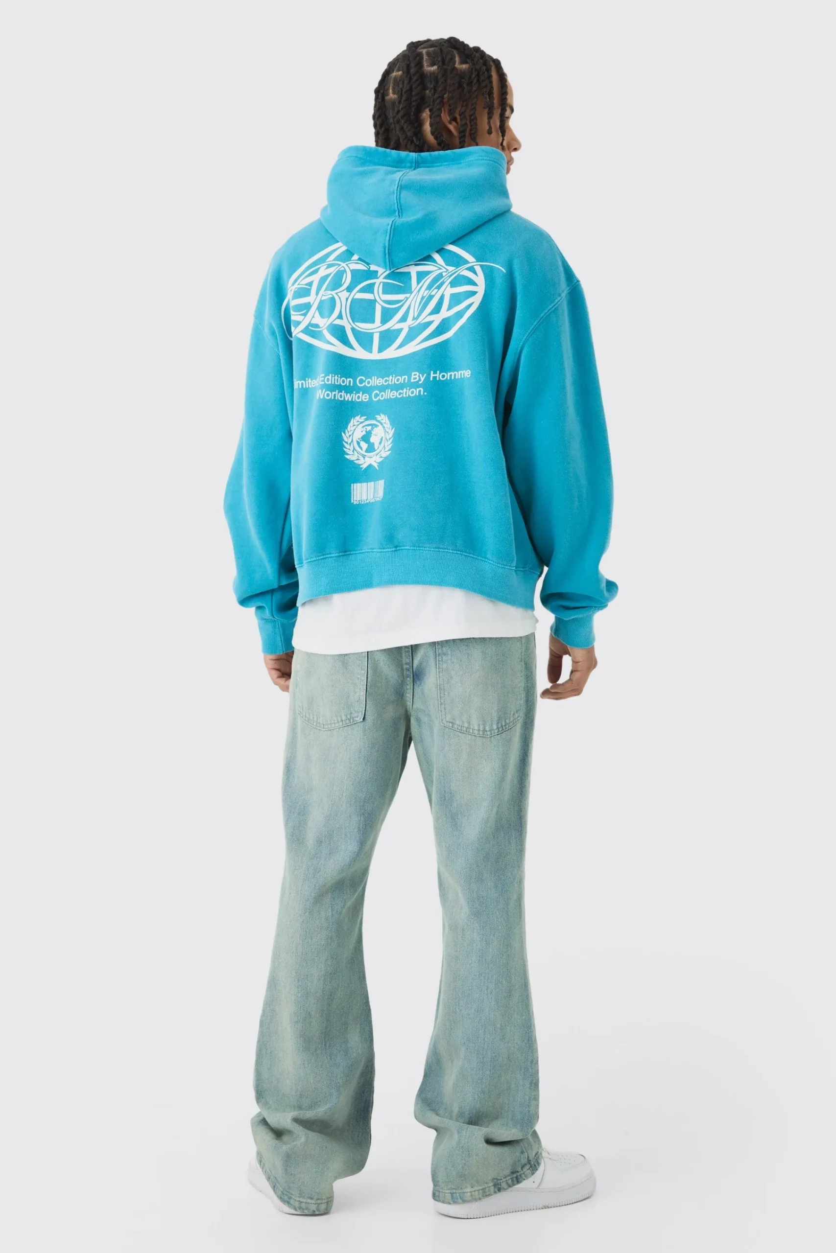 boohooMAN Boxy Washed BM Printed Hoodie | UK| Hoodies & Sweatshirts