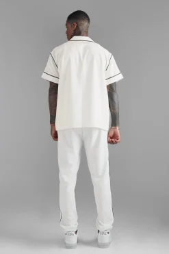 boohooMAN Boxy Western Piping Shirt | UK| Trousers|Shirts