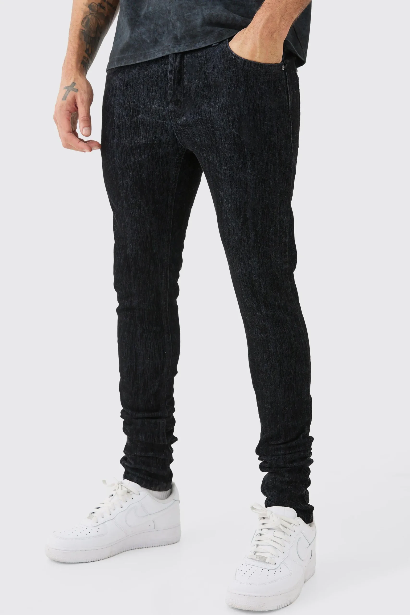 boohooMAN Brushed Denim Jacket And Jeans | UK| Sets & Co-Ords