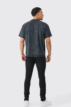 boohooMAN Brushed Denim Jacket And Jeans | UK| Sets & Co-Ords