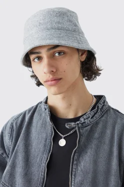 boohooMAN Brushed Heavyweight Bucket Hat | UK| Hats & Caps