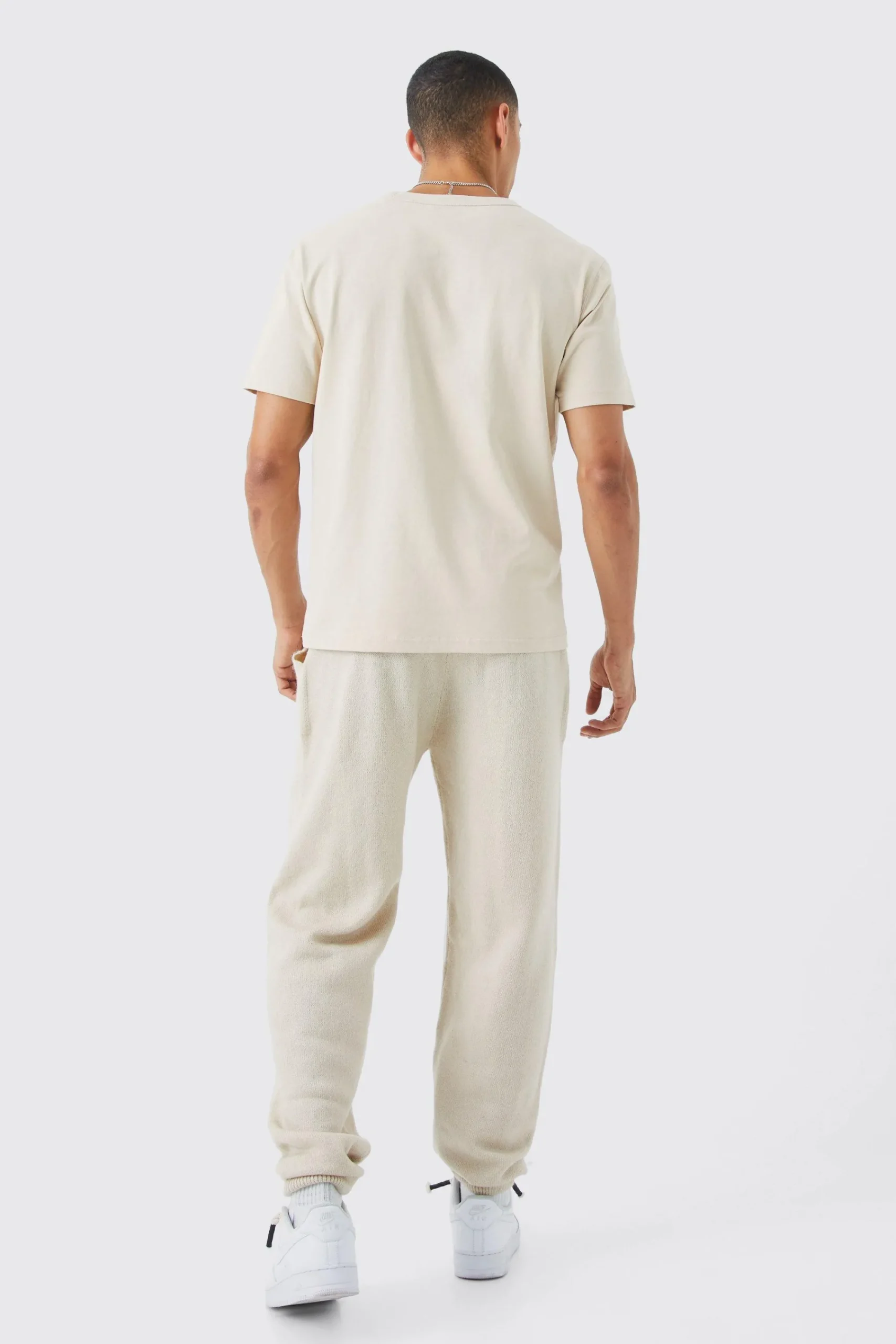 boohooMAN Brushed Relaxed Knitted Joggers | UK| Tracksuits