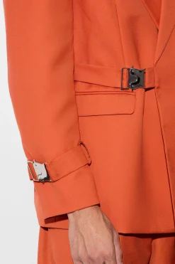 boohooMAN Buckle Chest & Cuff Relaxed Fit Suit | UK| Suits & Tailoring