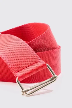 boohooMAN Buckle Detail Nylon Belt In | UK| Belts