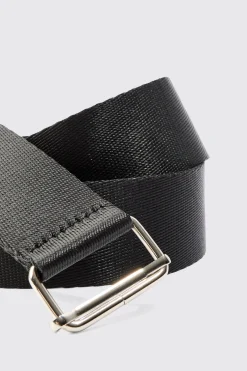 boohooMAN Buckle Detail Nylon Belt In | UK| Belts