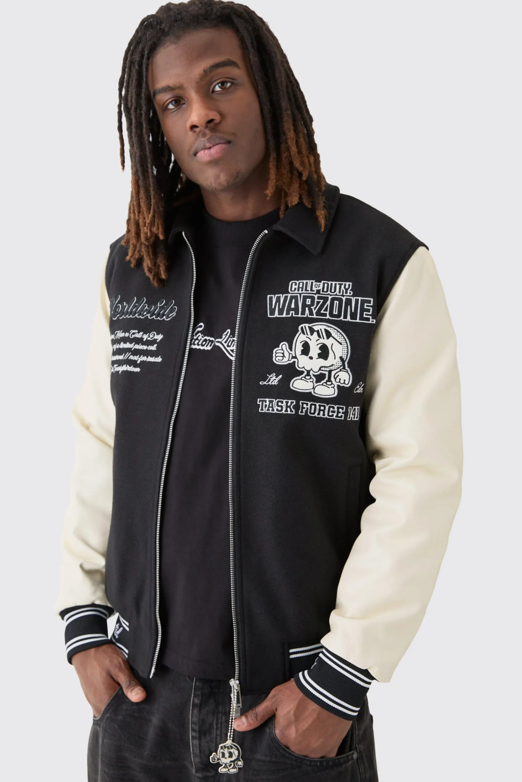 boohooMAN Call Of Duty License Varsity Bomber | UK| Coats & Jackets