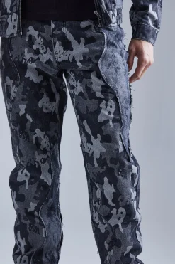 boohooMAN Camo Denim Jacket And Jeans Set | UK| Sets & Co-Ords