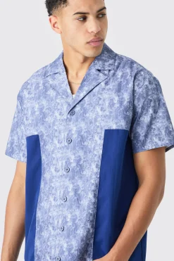 boohooMAN Camo Twill Short Sleeve Gusset Detail Shirt | UK| Shirts