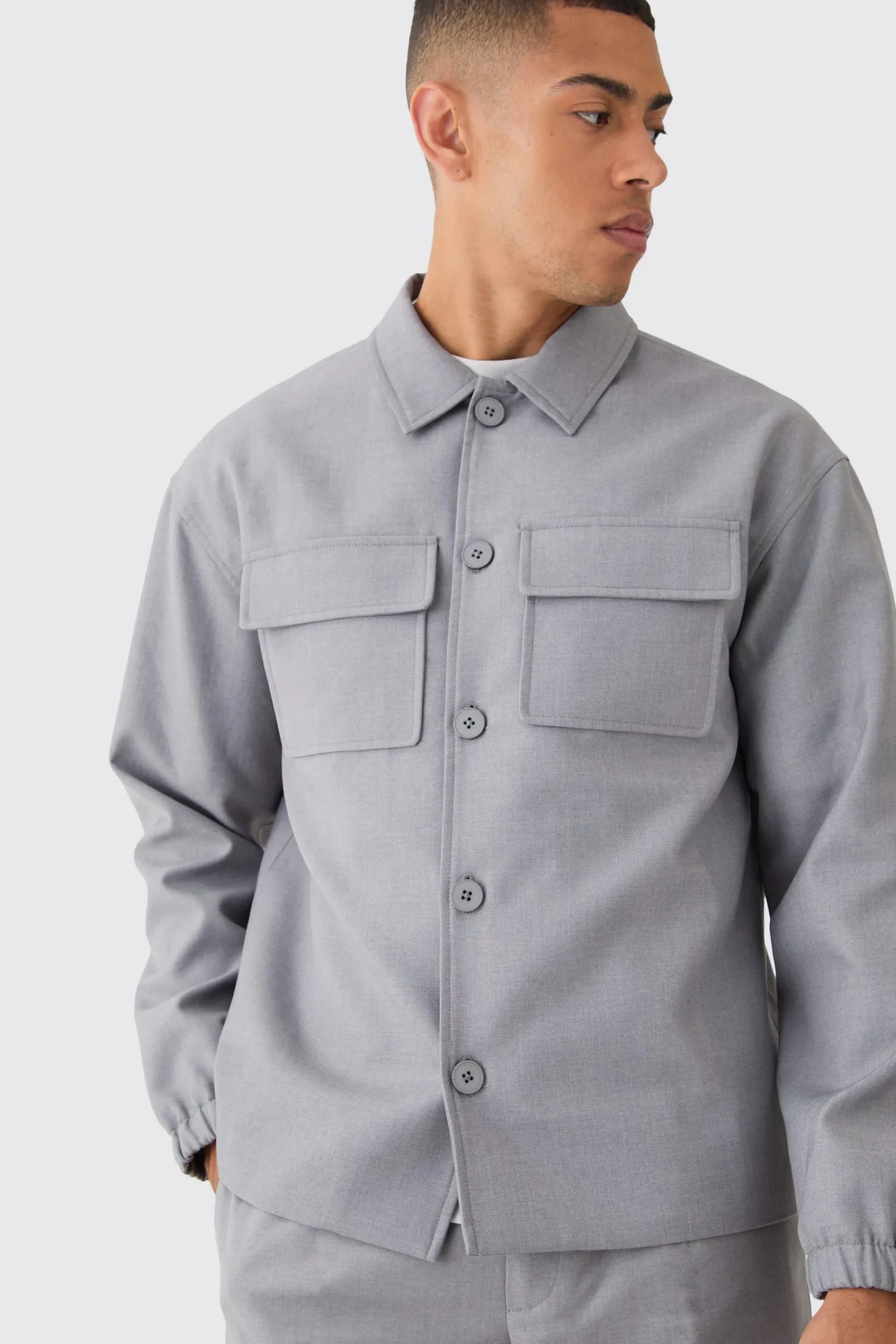 boohooMAN Cargo Pocket Regular Fit Tailored Smart Set | UK| Suits & Tailoring