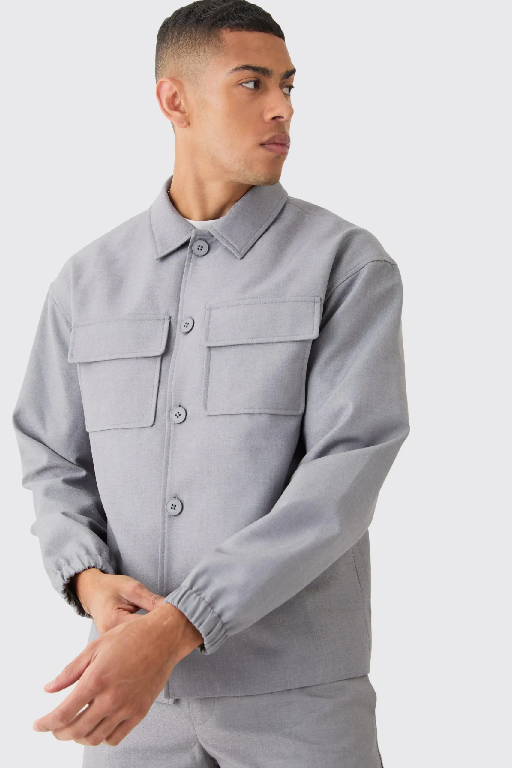 boohooMAN Cargo Pocket Regular Fit Tailored Smart Set | UK| Suits & Tailoring