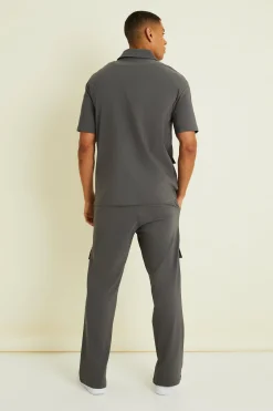 boohooMAN Cargo Shirt & Trouser Set | UK| Sets & Co-Ords