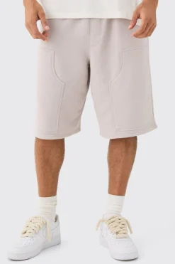 boohooMAN Carpenter Loopback Jersey Jort | UK| Shorts