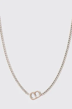 boohooMAN Chain Detail Pendant Necklace In | UK| Jewellery & Watches