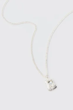 boohooMAN Chain Necklace With Gem Stone Pendant | UK| Jewellery & Watches