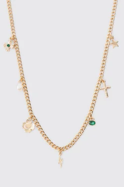 boohooMAN Chain Pendant Necklace In | UK| Jewellery & Watches