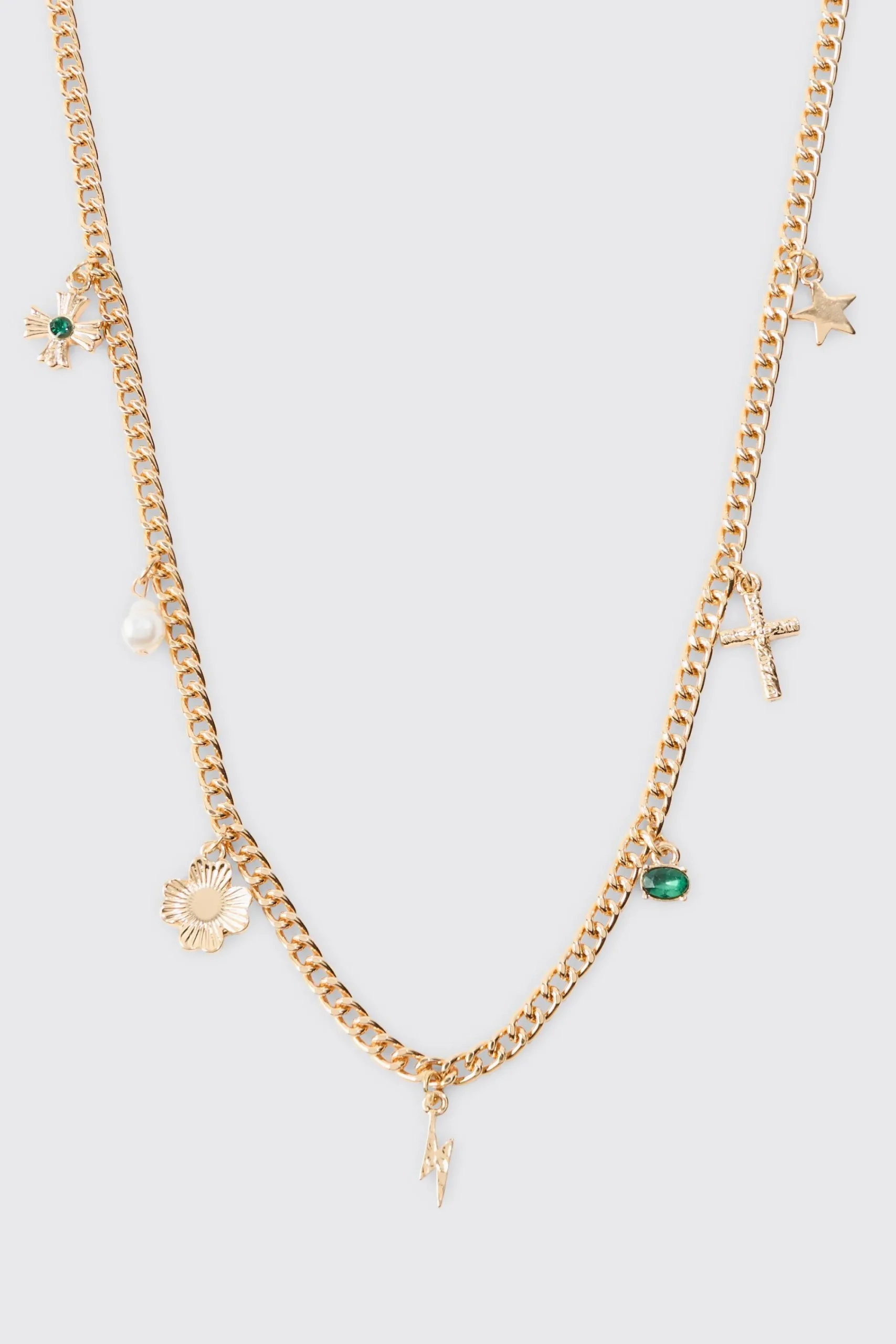 boohooMAN Chain Pendant Necklace In | UK| Jewellery & Watches