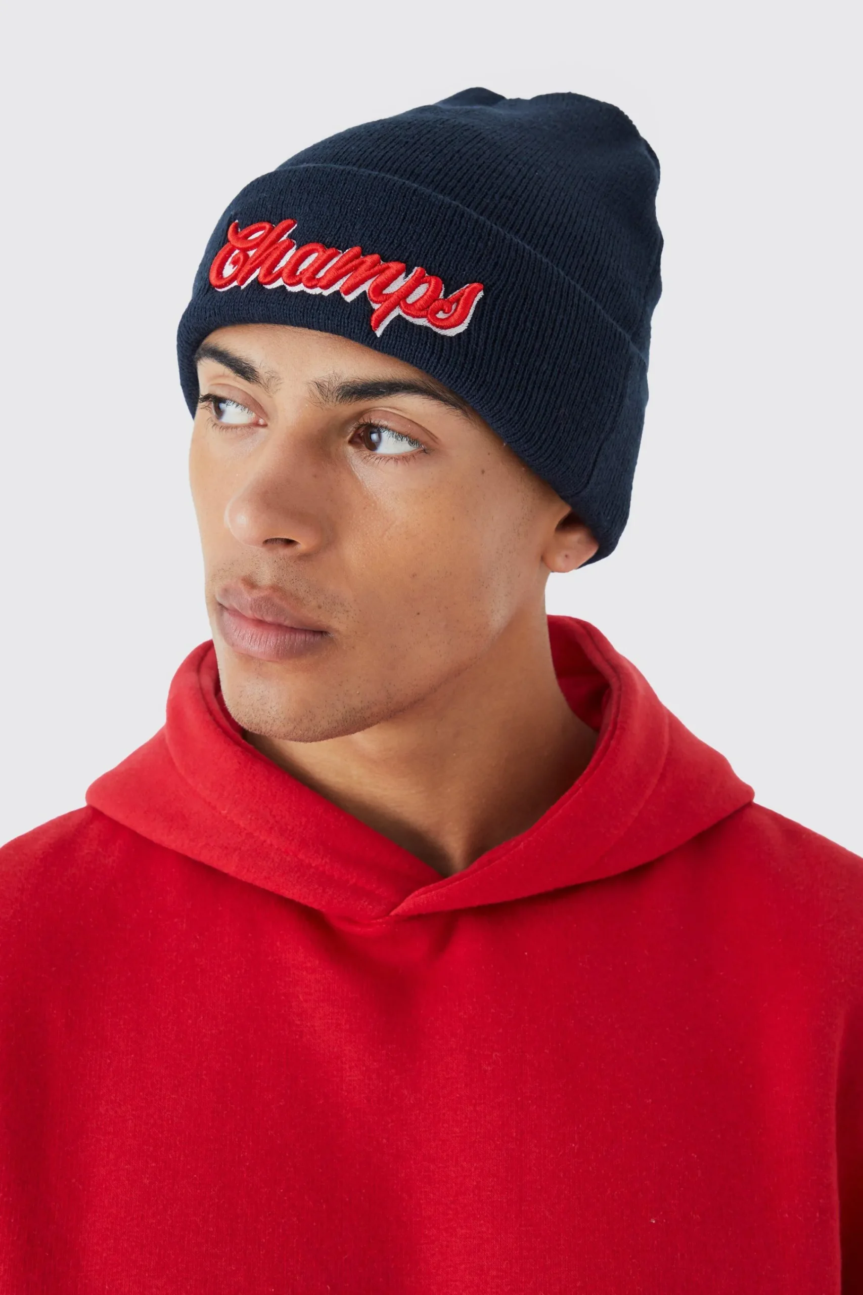 boohooMAN Champs Varsity Beanie | UK| Hats & Caps