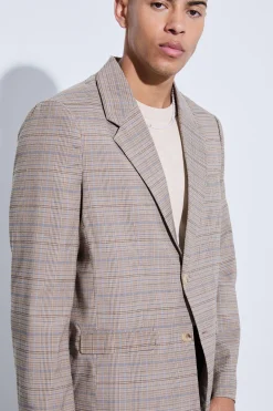 boohooMAN Check Oversized Boxy Blazer | UK| Suits & Tailoring