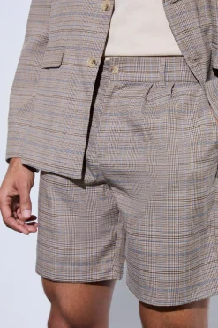 boohooMAN Check Oversized Tailored Shorts | UK| Suits & Tailoring|Shorts