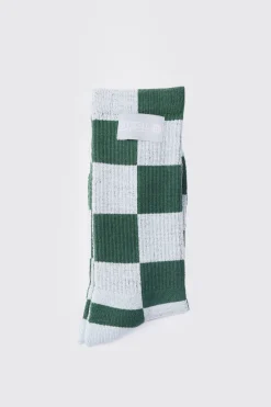boohooMAN Checkerboard Socks In | UK| Underwear & Socks|Underwear & Socks