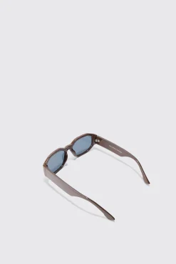 boohooMAN Chunky Hexagonal Sunglasses In | UK| Sunglasses