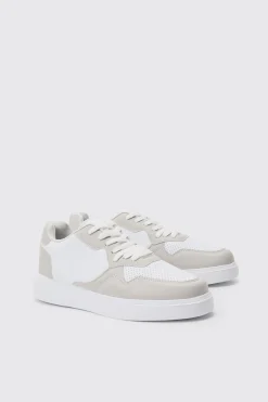 boohooMAN Chunky Mesh Panel Trainers In | UK| Trainers & Hi-Tops