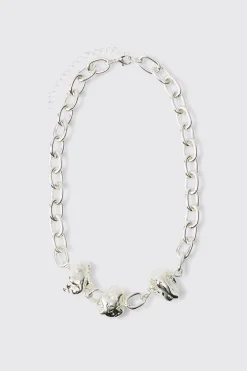 boohooMAN Chunky Metal Necklace | UK| Jewellery & Watches