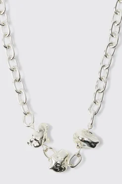 boohooMAN Chunky Metal Necklace | UK| Jewellery & Watches