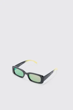 boohooMAN Chunky Ombre Frame Sunglasses In Yellow | UK| Sunglasses