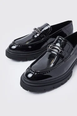 boohooMAN Chunky Patent Loafer | UK| Smart Shoes