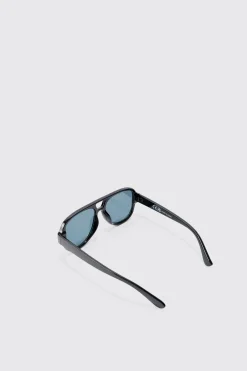 boohooMAN Chunky Plastic Aviator Sunglasses In | UK| Sunglasses