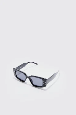boohooMAN Chunky Rectangle Sunglasses In | UK| Sunglasses