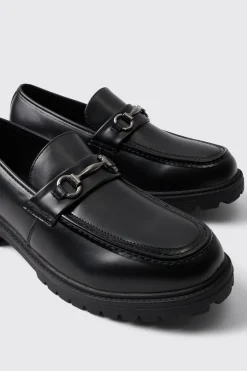 boohooMAN Chunky Snaffle Loafer | UK| Smart Shoes