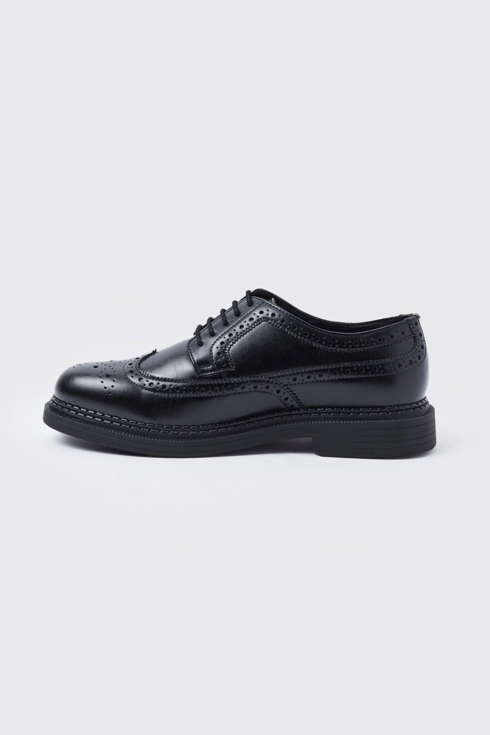 boohooMAN Classic Faux Leather Brogue | UK| Smart Shoes