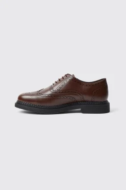 boohooMAN Classic Faux Leather Brogue | UK| Smart Shoes