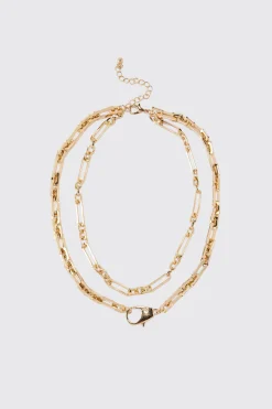 boohooMAN Clip Detail Chain Necklace | UK| Jewellery & Watches