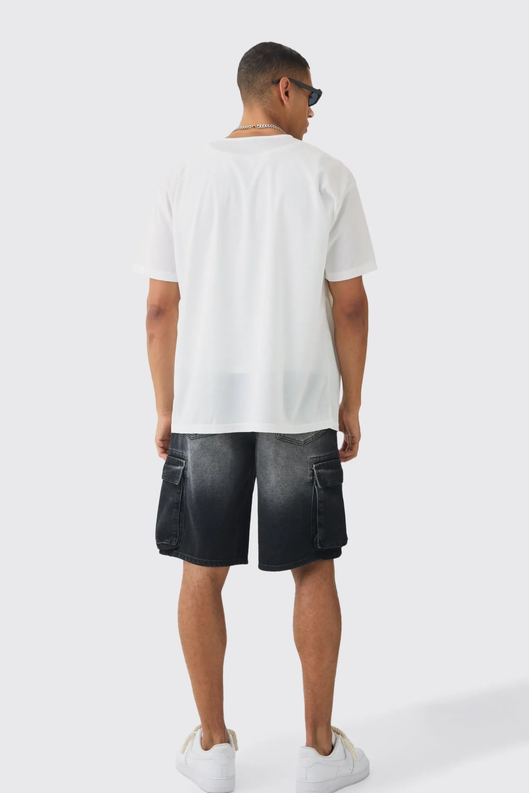 boohooMAN Collarless Mesh Twenty Shirt | UK| Shirts