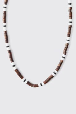 boohooMAN Colour Bead Necklace In | UK| Jewellery & Watches