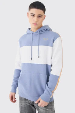 boohooMAN Colour Block Man Tape Hoodie | UK| Hoodies & Sweatshirts