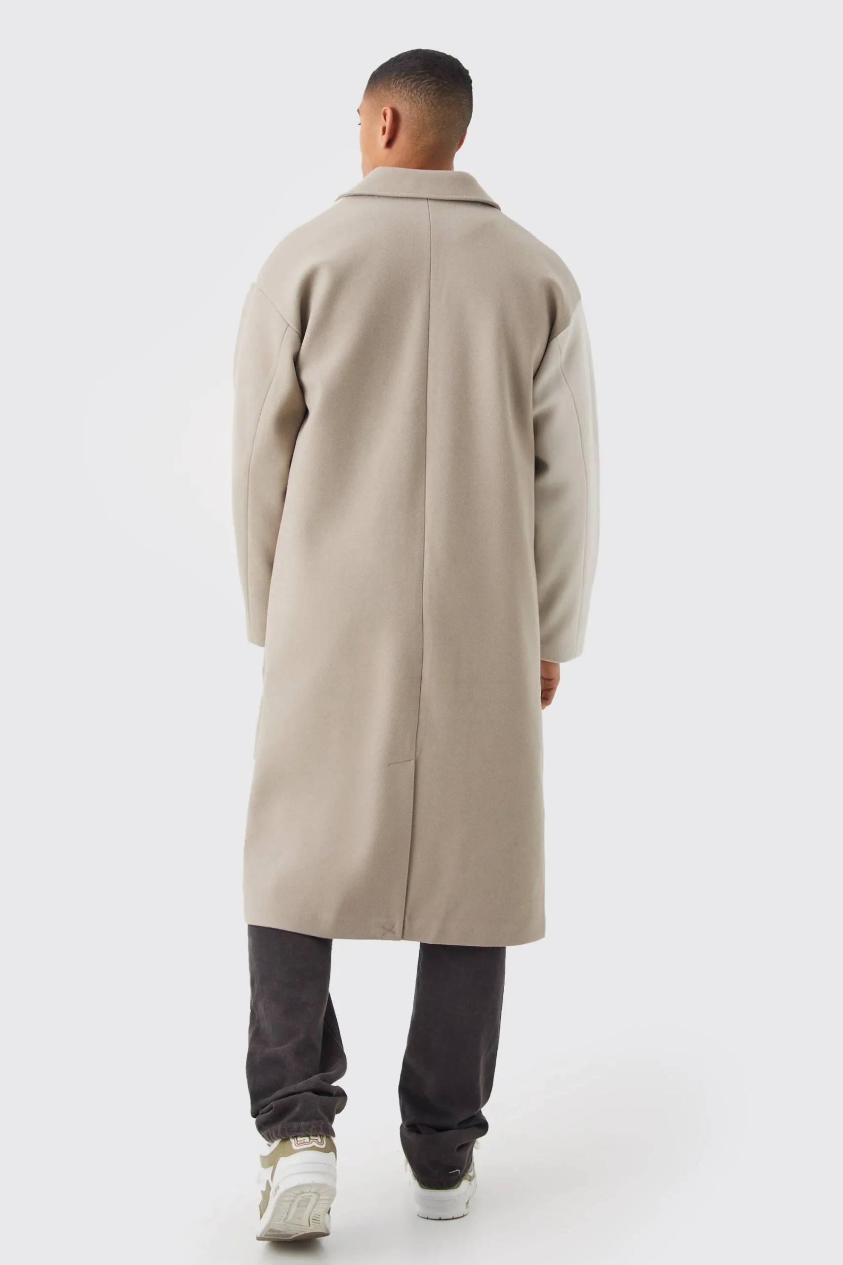 boohooMAN Colour Block Melton Overcoat | UK| Coats & Jackets
