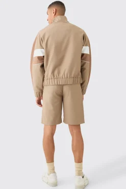 boohooMAN Colour Block Relaxed Fit Tailored Track Smart Set | UK| Suits & Tailoring