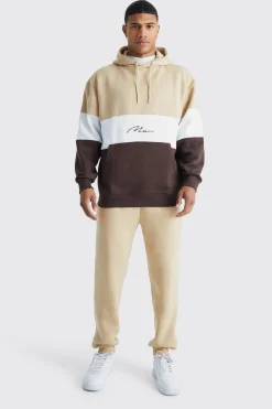 boohooMAN Colour Block Tracksuit | UK| Tracksuits