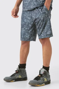 boohooMAN Concrete Print Limited Edition Basketball Shorts | UK| Shorts