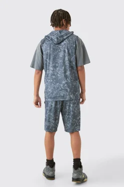 boohooMAN Concrete Print Limited Edition Basketball Shorts | UK| Shorts