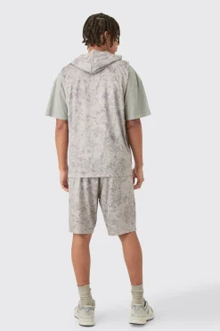 boohooMAN Concrete Print Limited Edition Basketball Shorts | UK| Shorts