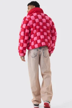 boohooMAN Contrast Hand Weft Padded Puffer | UK| Coats & Jackets