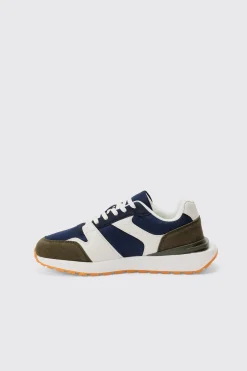 boohooMAN Contrast Panel Chunky Sole Trainer In | UK| Trainers & Hi-Tops