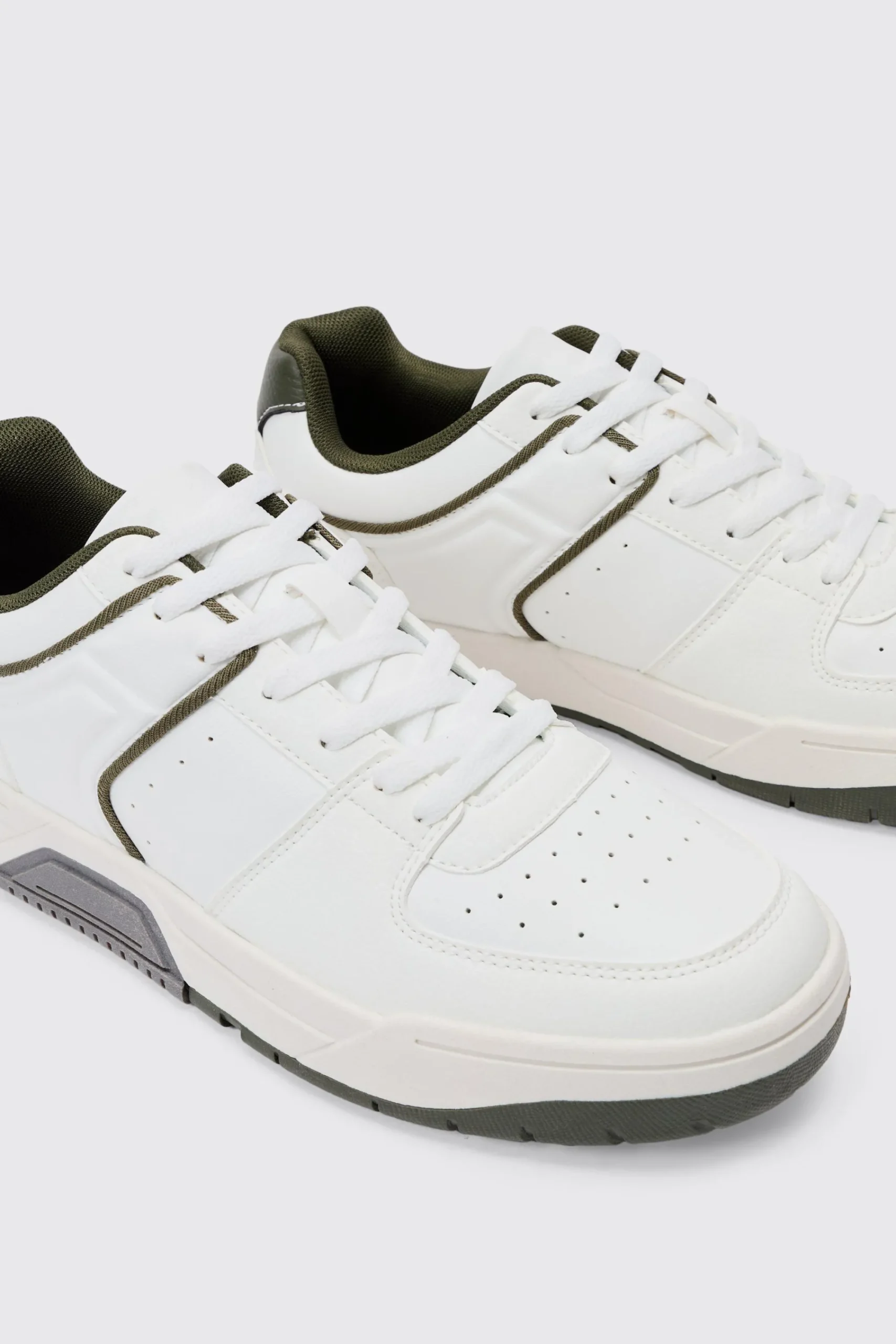 boohooMAN Contrast Piping Chunky Trainer In | UK| Trainers & Hi-Tops