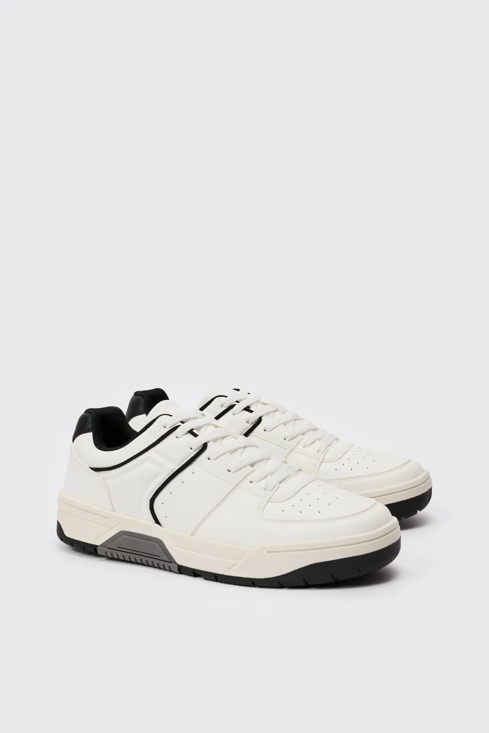 boohooMAN Contrast Piping Chunky Trainer In | UK| Trainers & Hi-Tops